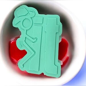 Watermelon soap handmade 5x3in 7oz shea butter based